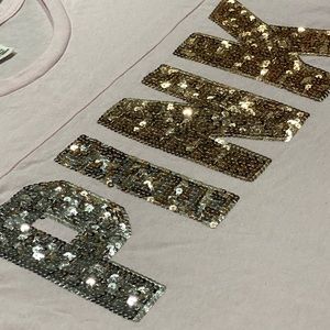 Victoria’s Secret Pink sequined long sleeve top #-1031
